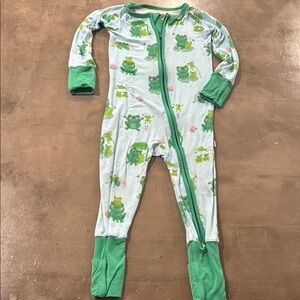 Little Sleepies Frog Print Zippy 12-18 months